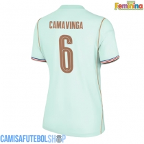 Camisa de time de futebol França Eduardo Camavinga #6 Replicas 2º Equipamento Feminina Mundo 2026 Manga Curta